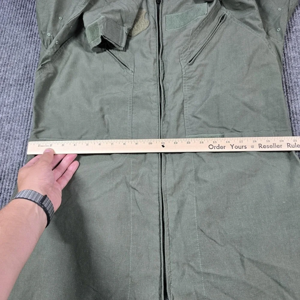 Barrier Wear CWU-27P‎ Coveralls Mens 46L Green Aramid Fire Resistant Military